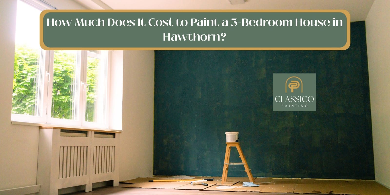 cost to paint a 3 bedroom house in hawthorn